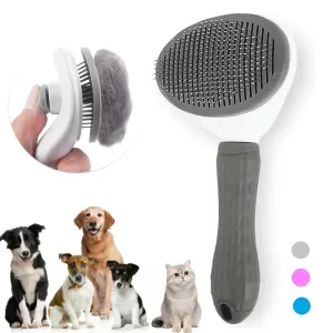 One-Click Self-Cleaning Slicker Brush 1